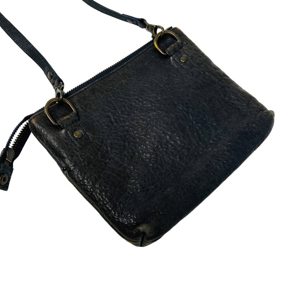 WILL Leather Goods Crossbody Bag Zip Top Pouch Side Straps